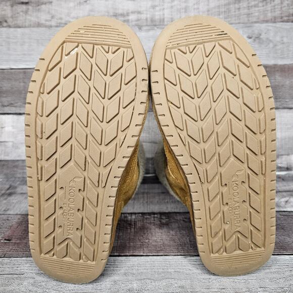 UGG KOOLABUURA Ankle BOOTS BOOTIES 1121540K Suede Fur Brown Zip Up Big Girl 4 - Picture 8 of 10